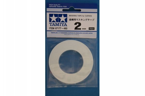 Tamiya 87177 Wide Masking Tape for Curves 2mm
