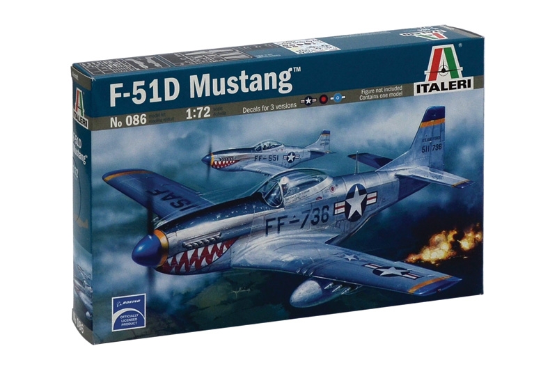 Italeri 086 F-51D Mustang oder andere EinMot-Propeller-Jagdflugzeuge WWII 1:72 