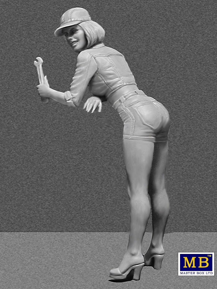 1 Female Figure Master Box 1/24 Pin-Up Series "A Short Stop" kit No.2 