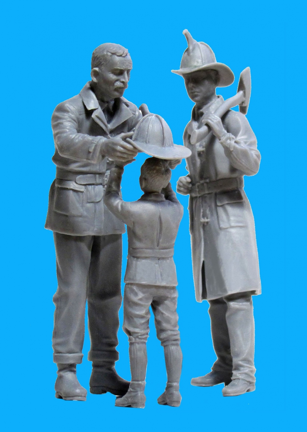 1/24 Assemblage Kit Modèle Américain Pompiers ICM 1910s 2 Figurines 