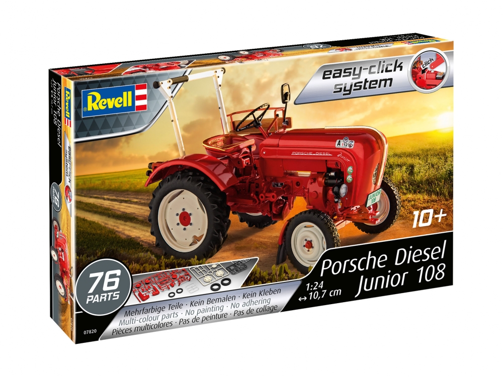 1:24 MODEL KIT # 85-4485 Revell Farm Series Tractor Porsche Diesel Junior 108 