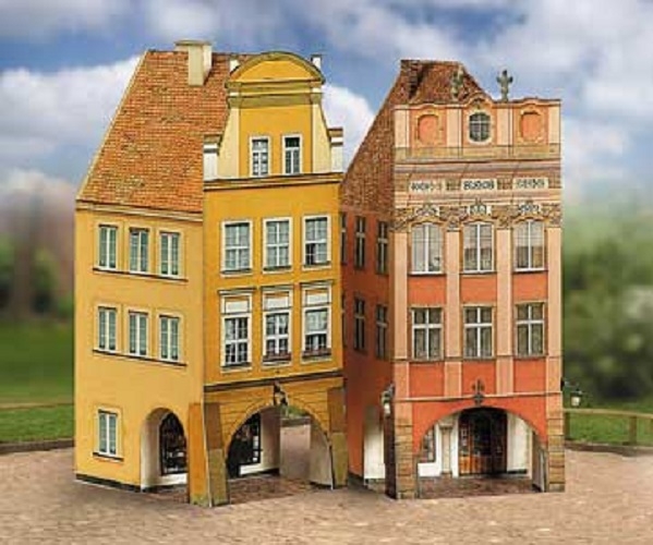 Aue Verlag Schreiber-Bogen Card Modelling Old Town-Set 3 