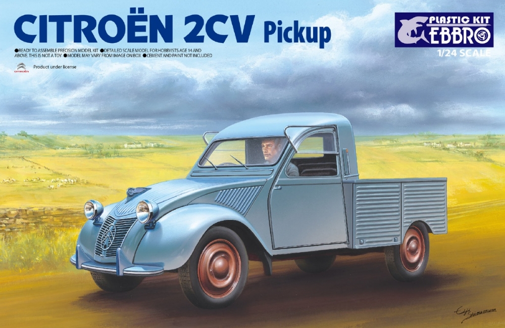 EBBRO 25004 1/24 CITROEN 2cv Pickup Plastic Model Kit for sale online 