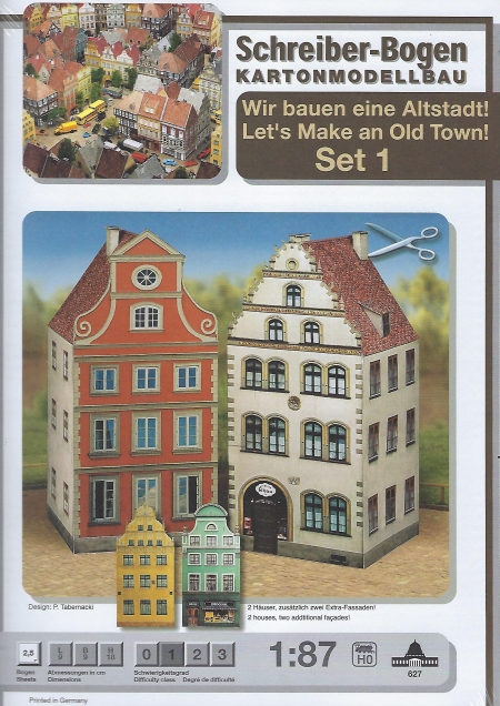 Kartonmodell Altstadt-Set 3 1:87 Schreiber Bogen 