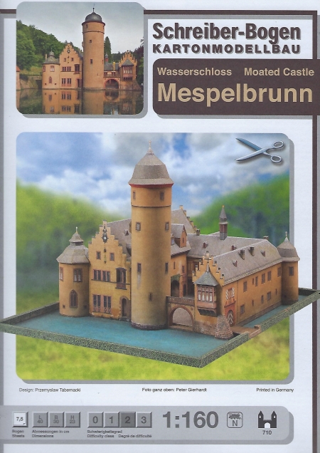 KARTONMODELLBAU  Romantische Wassermühle SCHREIBER-BOGEN 769 