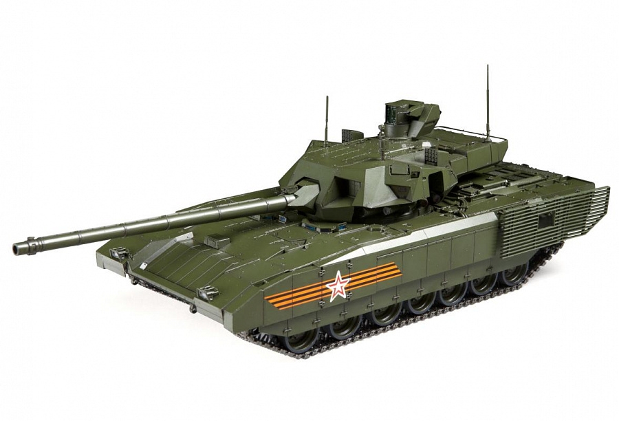 New 1/72 Diecast Tank Russian T-14 Armata Camouflage with Case Modern Military 