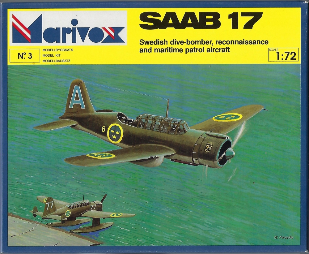 Marivox 1:72 Saab B-17 Plastikmodellbausatz,Neu