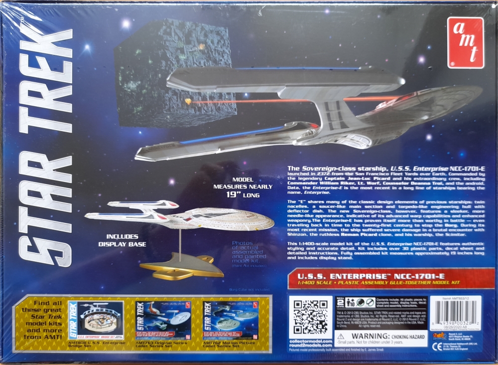 AMT U.S.S Enterprise 1701-E 1:1400 Scale Model Kit 