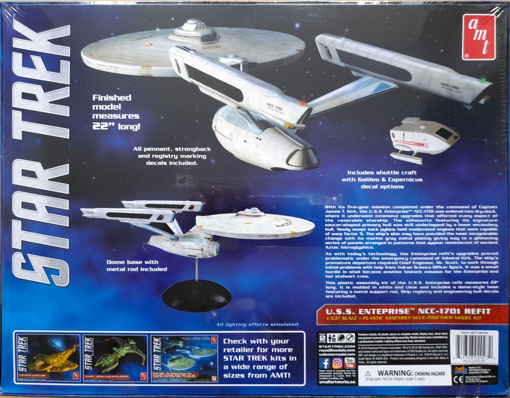 AMT 1/537 Star Trek USS Enterprise Refit AMT1080